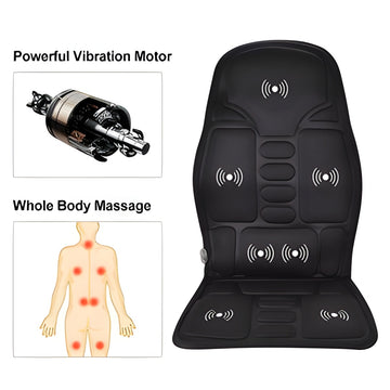 Ultimate 5-Motor Heated Massage Seat Topper | Home, Office & Car
